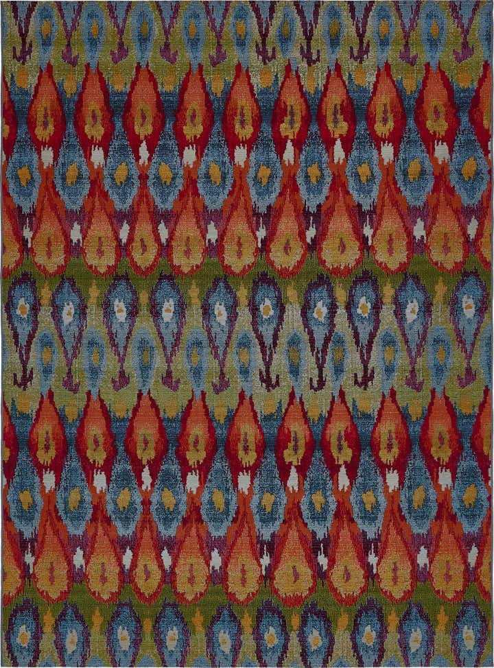 8' x 11' 4 Easy-Clean Modern Indoor / Outdoor Rug