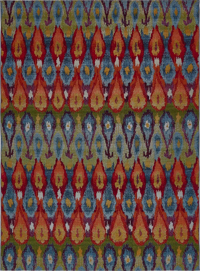 Detail image of 8' x 11' 4 Easy-Clean Modern Indoor / Outdoor Rug