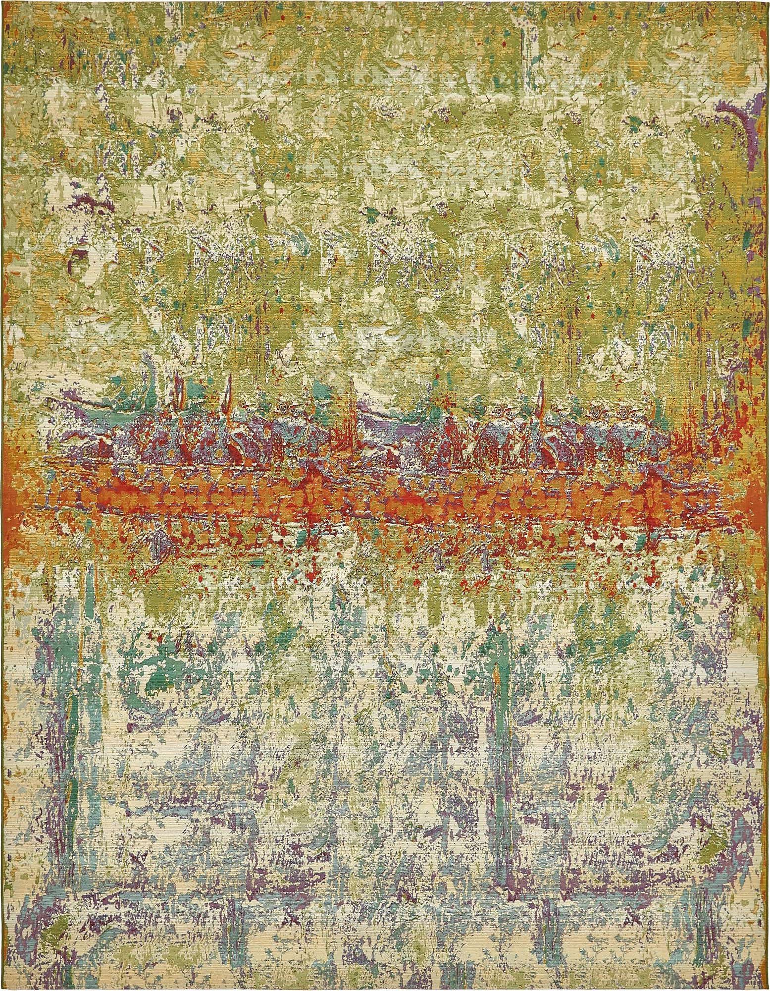 10' x 12' 2 Easy-Clean Modern Indoor / Outdoor Rug