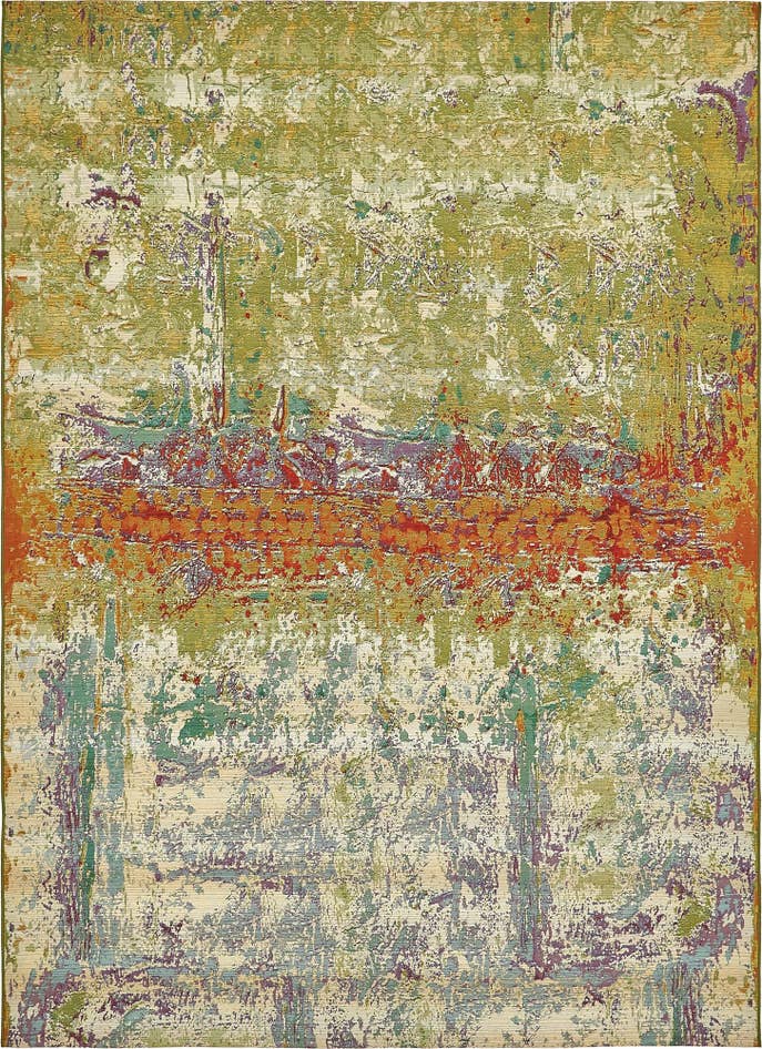 Detail image of 8' x 11' 4 Easy-Clean Modern Indoor / Outdoor Rug