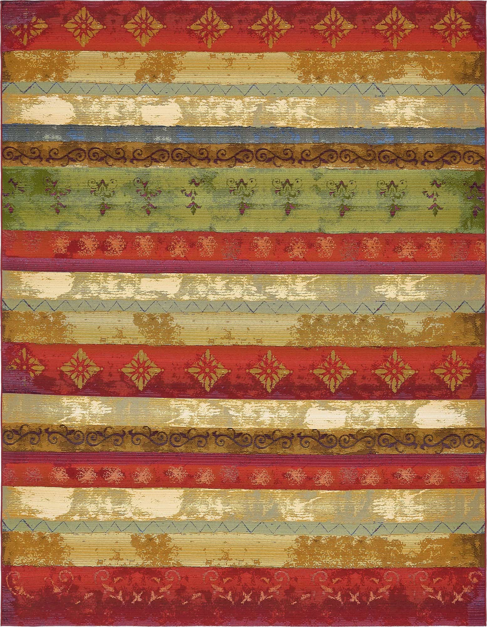 10' x 12' 2 Easy-Clean Modern Indoor / Outdoor Rug