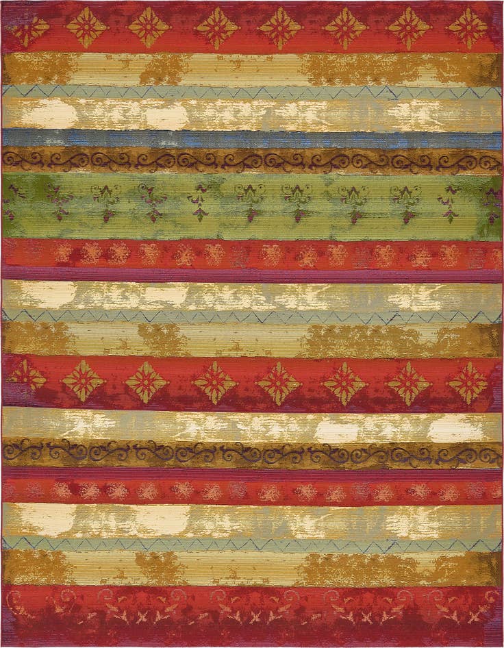 Detail image of 10' x 12' 2 Easy-Clean Modern Indoor / Outdoor Rug