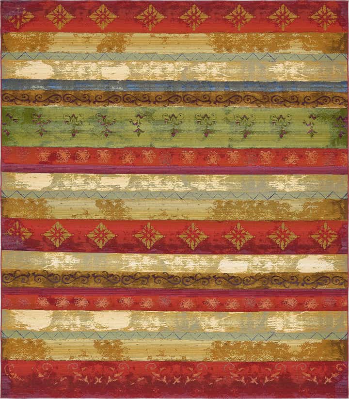 10' x 12' 2 Easy-Clean Modern Indoor / Outdoor Rug
