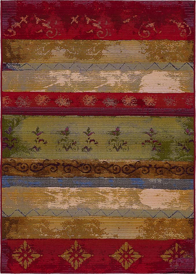 Detail image of 4' x 6' Easy-Clean Modern Indoor / Outdoor Rug
