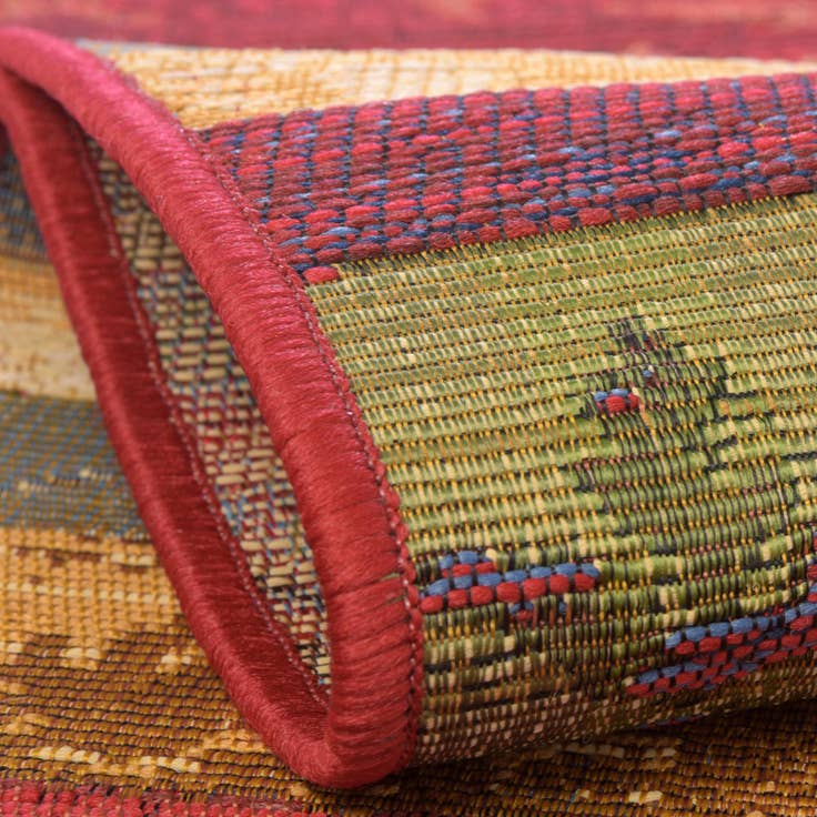 Detail image of 7' x 10' Easy-Clean Modern Indoor / Outdoor Rug