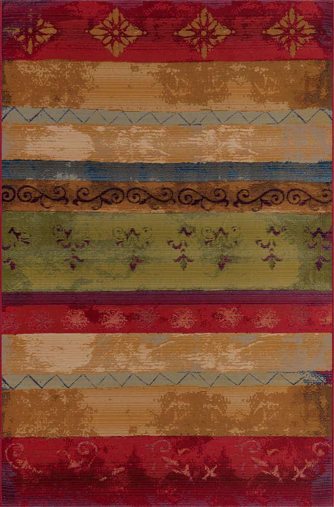 5' 3 x 8' Easy-Clean Modern Indoor / Outdoor Rug
