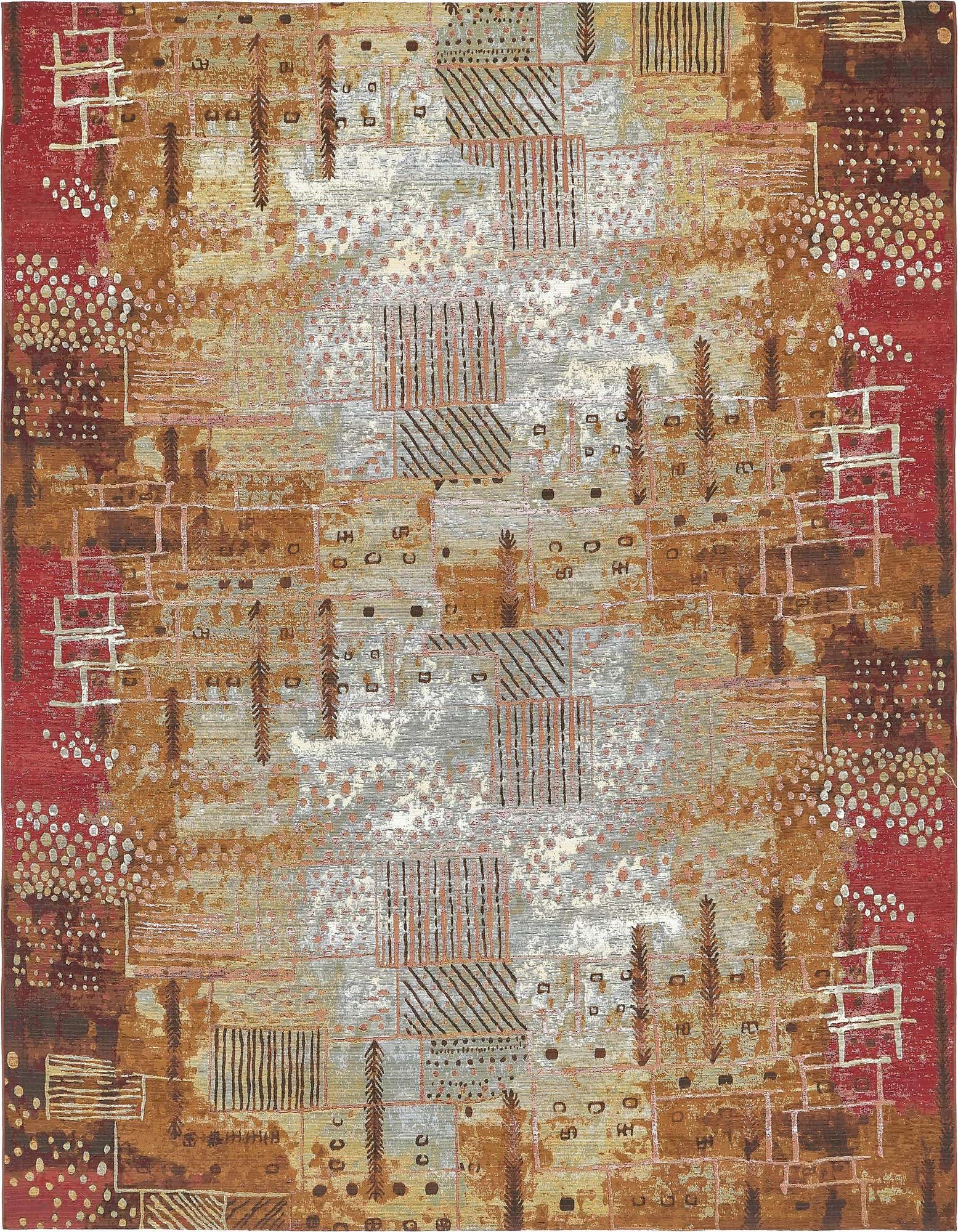 10' x 12' 2 Easy-Clean Modern Indoor / Outdoor Rug