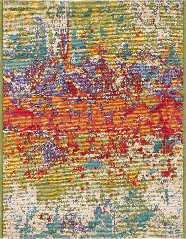 Detail image of 2' 2 x 3' Easy-Clean Modern Indoor / Outdoor Rug