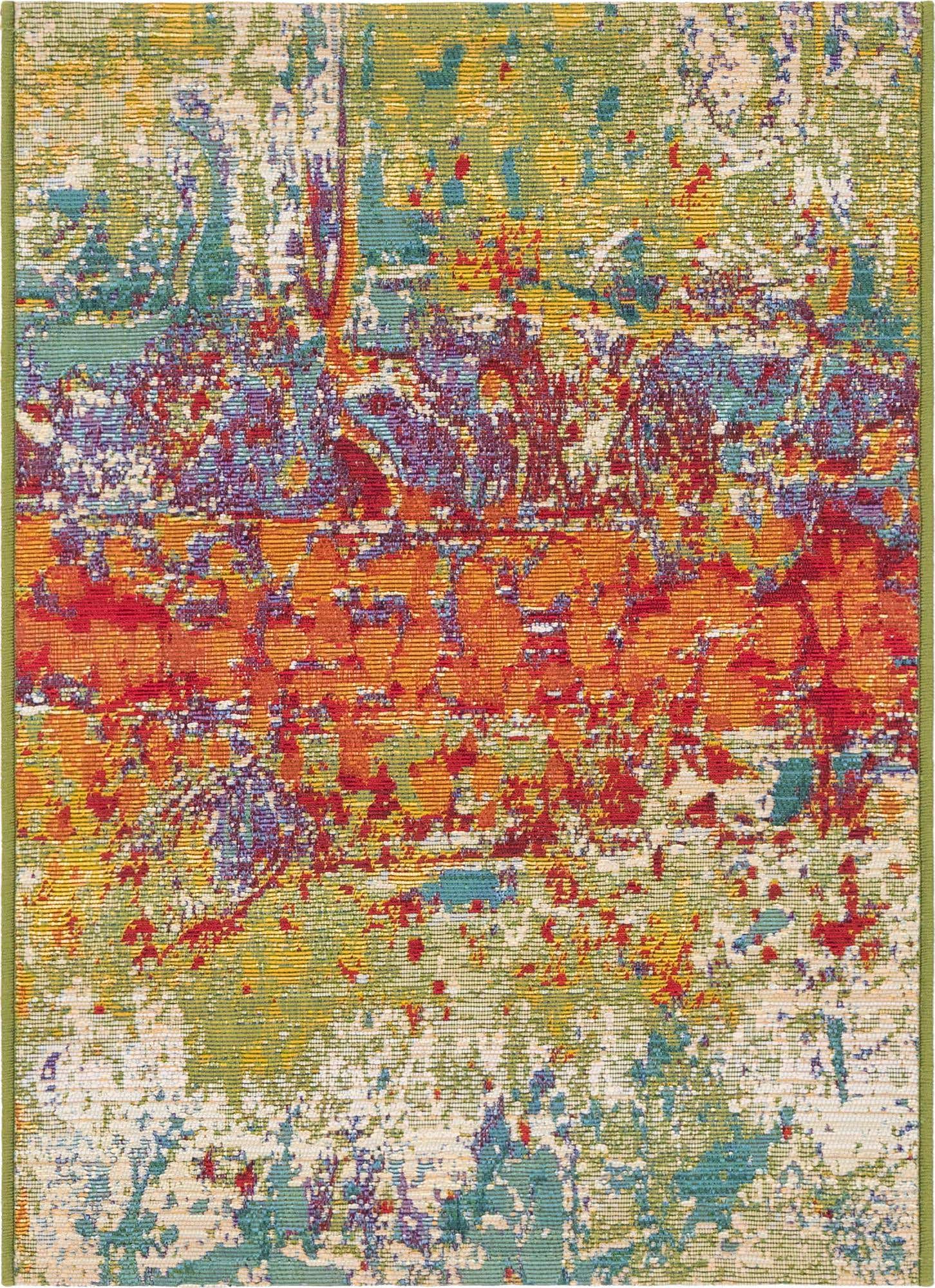 2' 2 x 3' Easy-Clean Modern Indoor / Outdoor Rug
