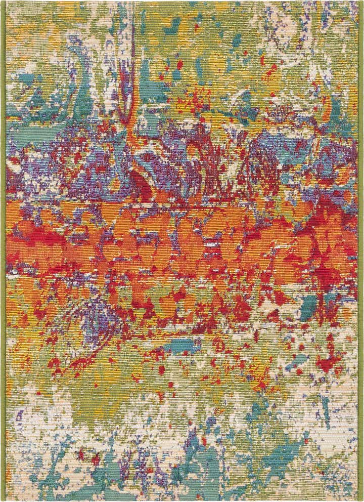 2' 2 x 3' Easy-Clean Modern Indoor / Outdoor Rug