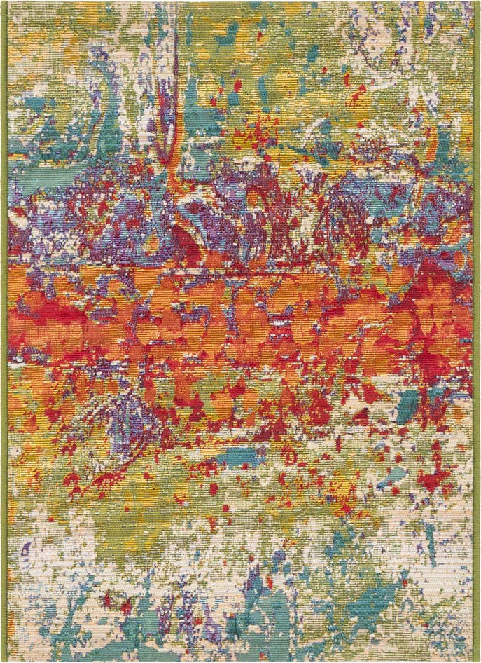 Detail image of 2' 2 x 3' Easy-Clean Modern Indoor / Outdoor Rug