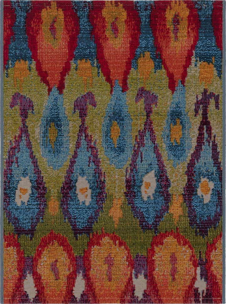 2' 2 x 3' Easy-Clean Modern Indoor / Outdoor Rug