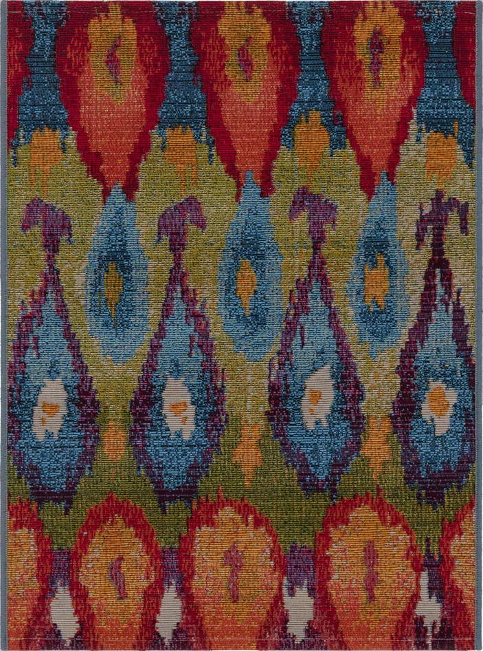 Detail image of 2' 2 x 3' Easy-Clean Modern Indoor / Outdoor Rug