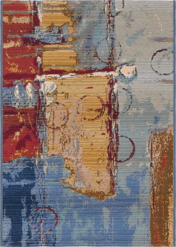 2' 2 x 3' Easy-Clean Modern Indoor / Outdoor Rug
