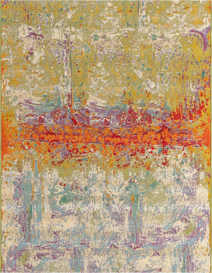 Detail image of 6' x 9' Easy-Clean Modern Indoor / Outdoor Rug