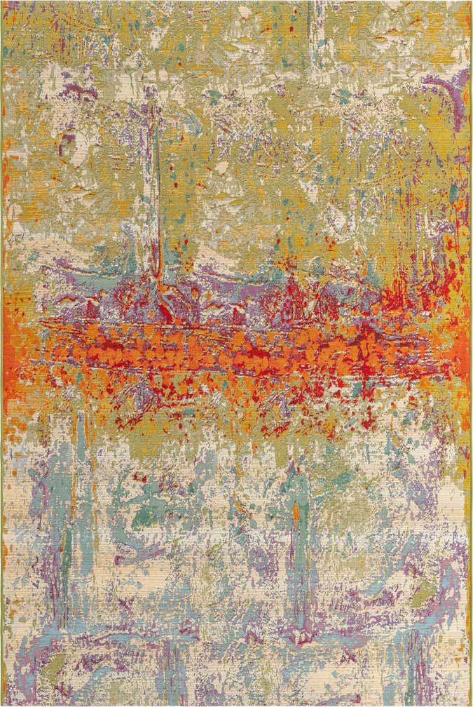 6' x 9' Easy-Clean Modern Indoor / Outdoor Rug
