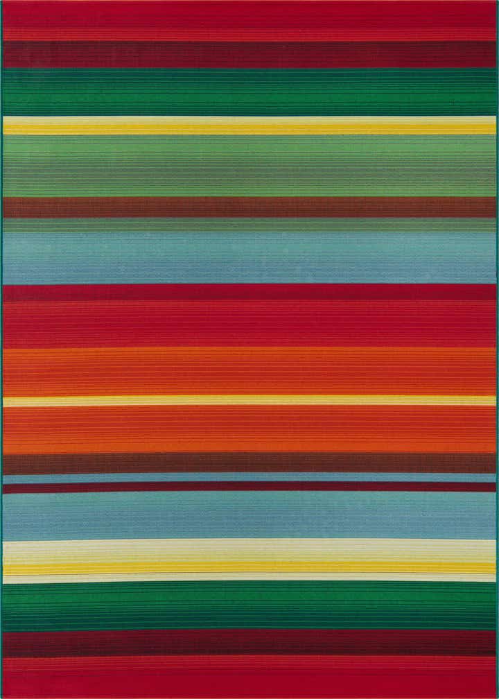 5' 3 x 8' Easy-Clean Modern Indoor / Outdoor Rug