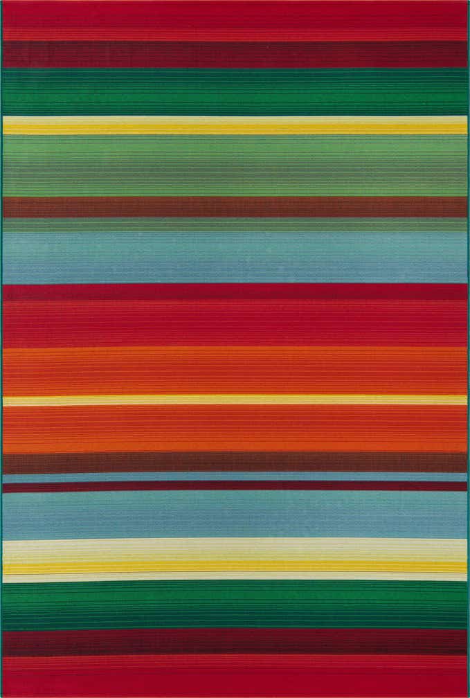 5' 3 x 8' Easy-Clean Modern Indoor / Outdoor Rug