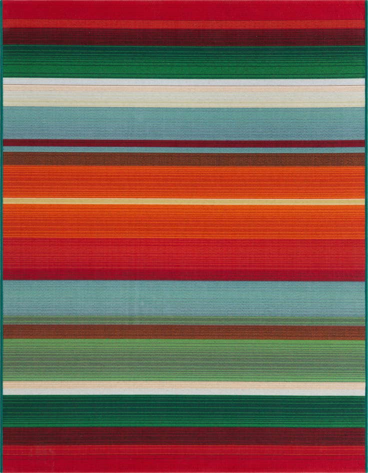 Detail image of 4' x 6' Easy-Clean Modern Indoor / Outdoor Rug