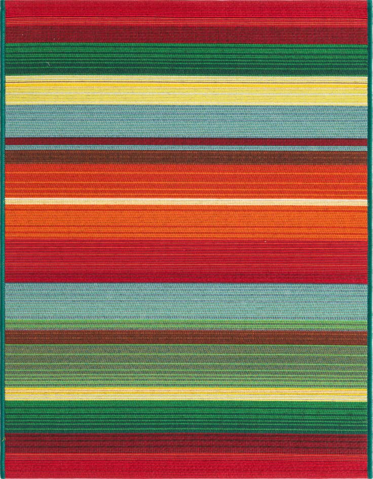 Detail image of 2' x 3' Easy-Clean Modern Indoor / Outdoor Rug