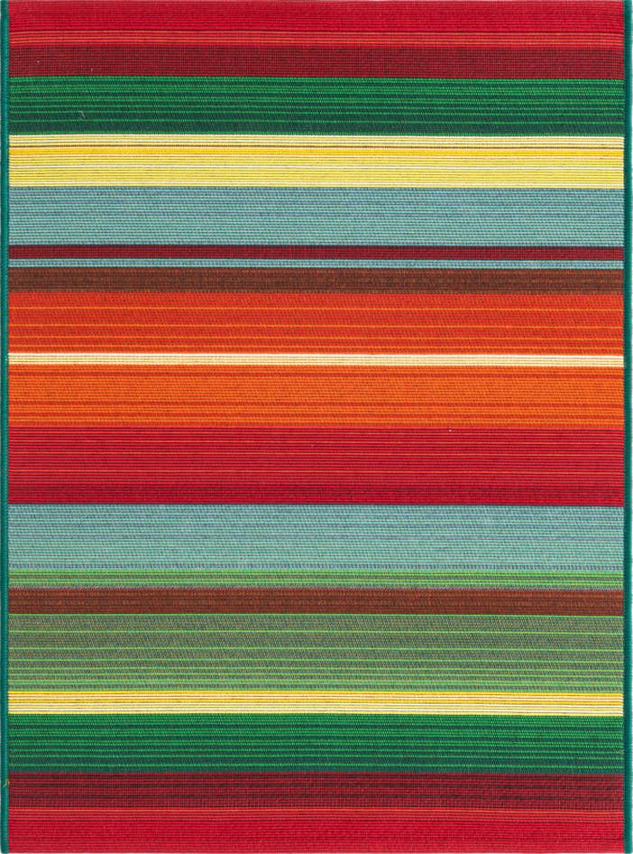 Detail image of 2' x 3' Easy-Clean Modern Indoor / Outdoor Rug
