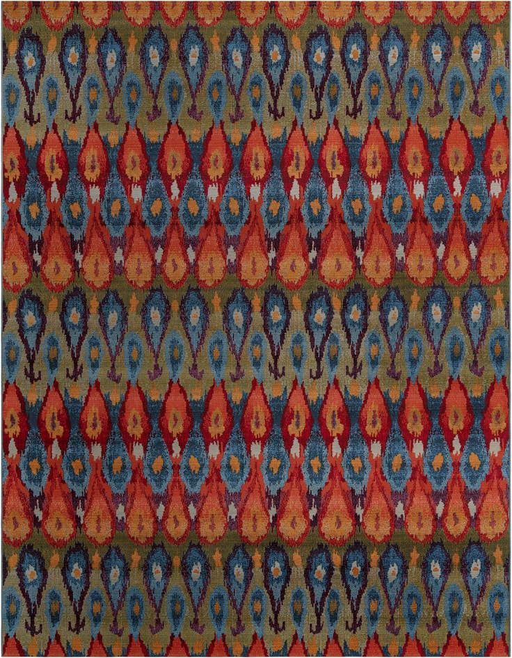 Detail image of 10' x 14' Easy-Clean Modern Indoor / Outdoor Rug