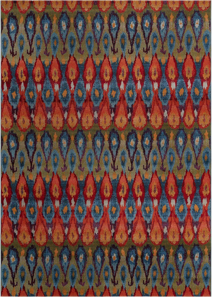 Detail image of 10' x 14' Easy-Clean Modern Indoor / Outdoor Rug
