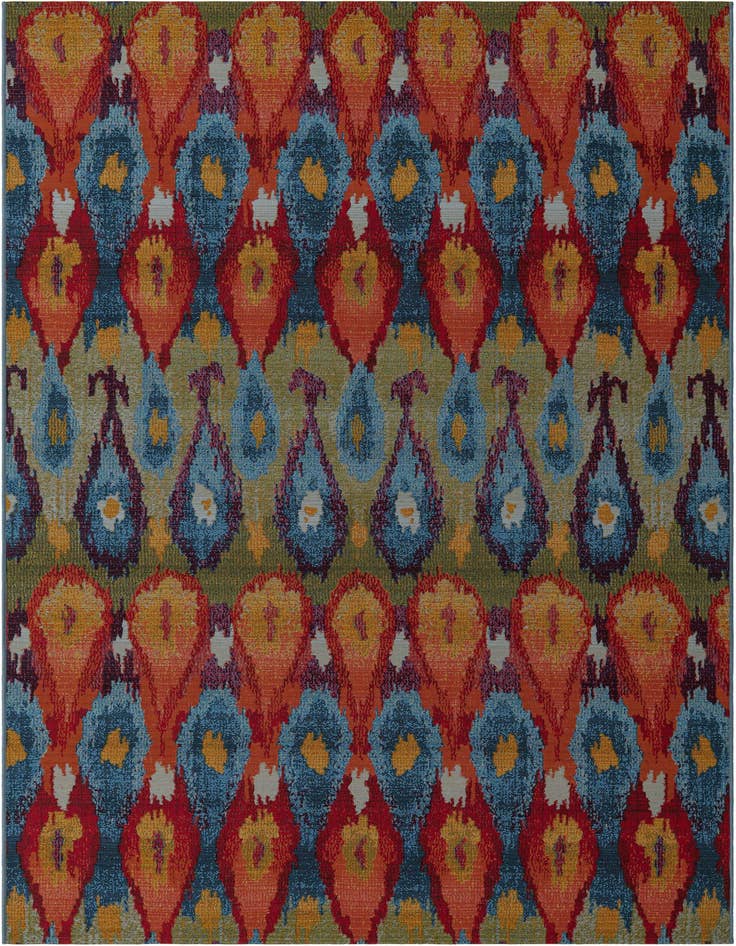 Detail image of 6' x 9' Easy-Clean Modern Indoor / Outdoor Rug
