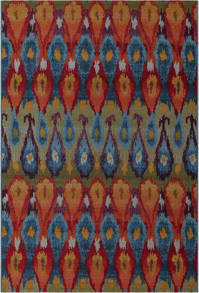 6' x 9' Easy-Clean Modern Indoor / Outdoor Rug