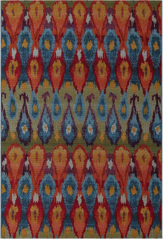 Detail image of 6' x 9' Easy-Clean Modern Indoor / Outdoor Rug
