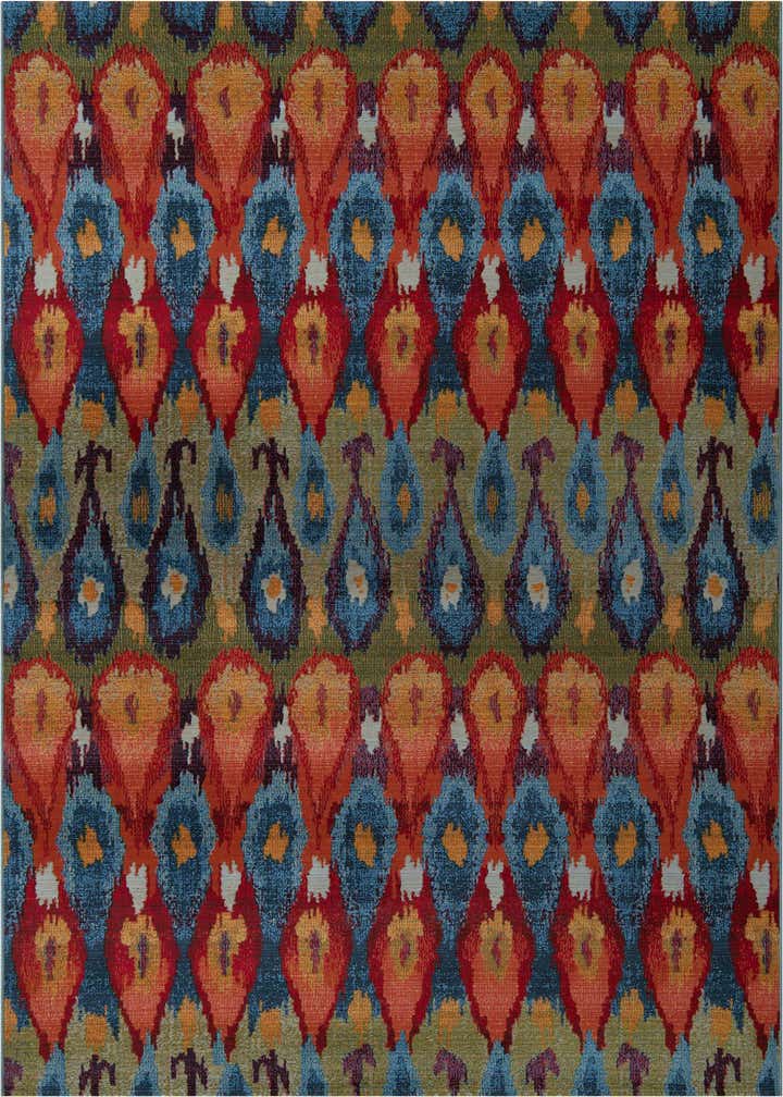 7' x 10' Easy-Clean Modern Indoor / Outdoor Rug