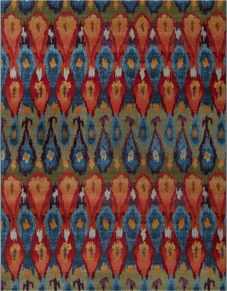 Detail image of 7' x 10' Easy-Clean Modern Indoor / Outdoor Rug
