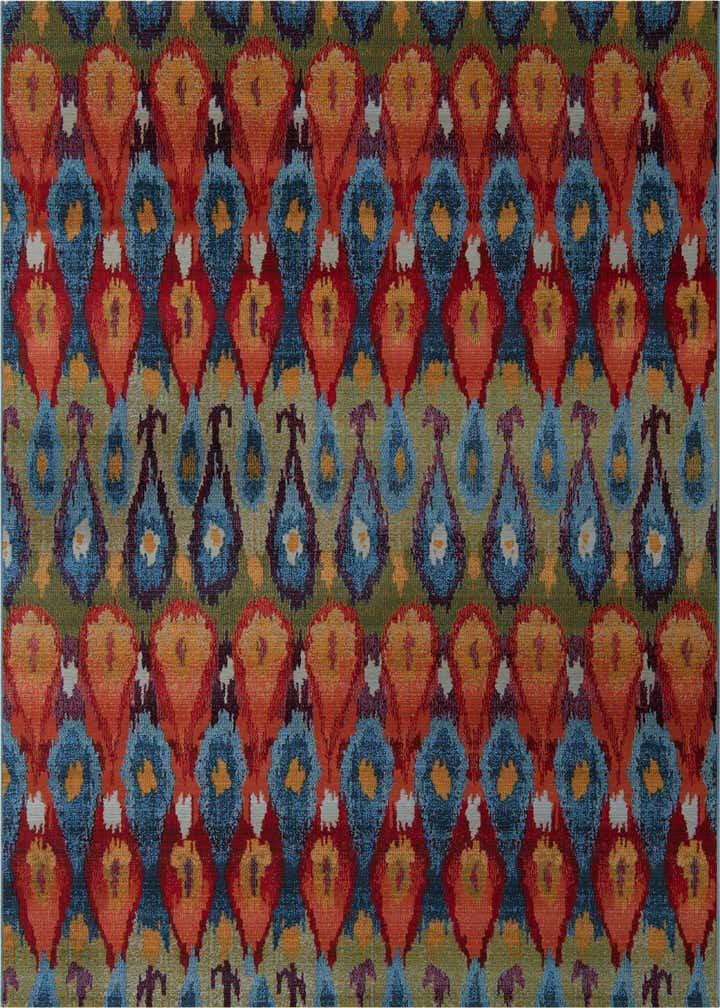 7' 10 x 10' Easy-Clean Modern Indoor / Outdoor Rug