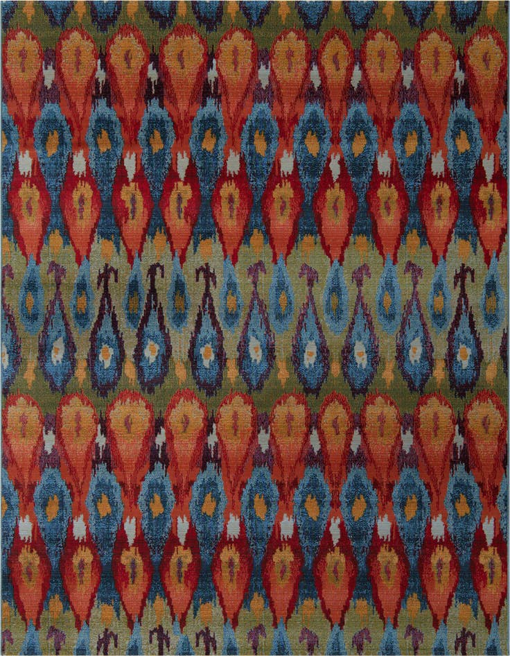 Detail image of 7' 10 x 10' Easy-Clean Modern Indoor / Outdoor Rug