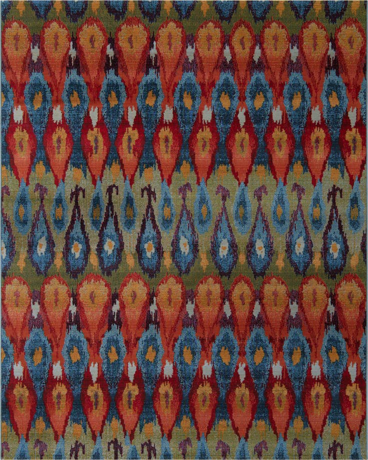 Detail image of 7' 10 x 10' Easy-Clean Modern Indoor / Outdoor Rug