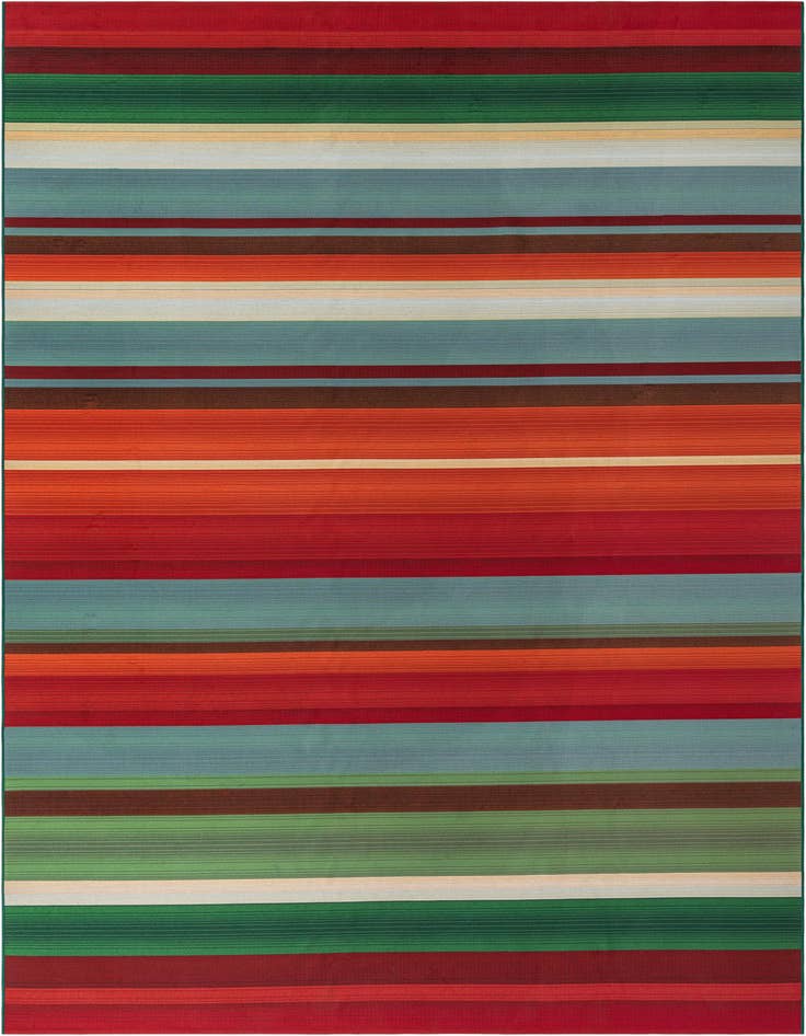Detail image of 10' x 14' Easy-Clean Modern Indoor / Outdoor Rug