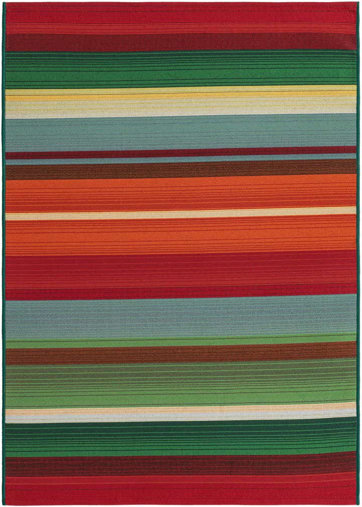 3' 3 x 5' 3 Easy-Clean Modern Indoor / Outdoor Rug