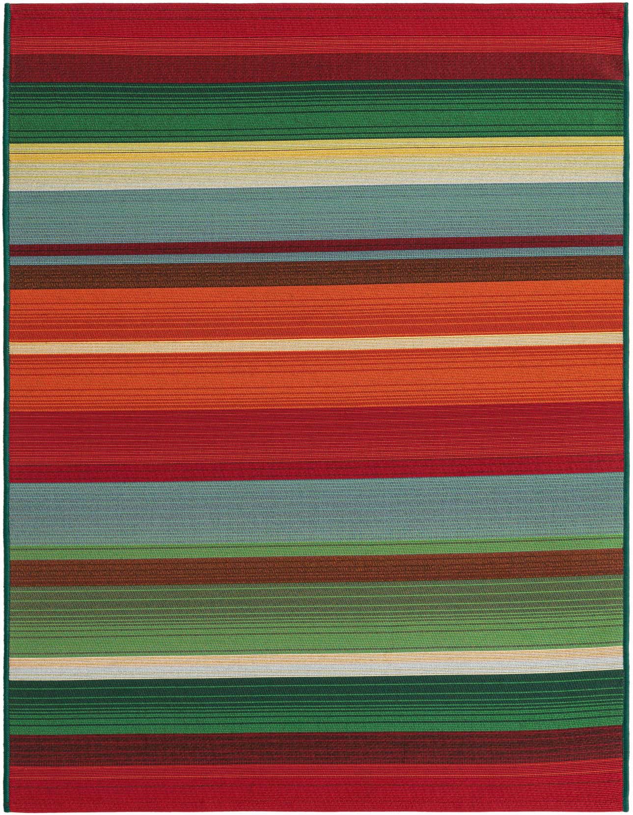 3' 3 x 5' 3 Easy-Clean Modern Indoor / Outdoor Rug
