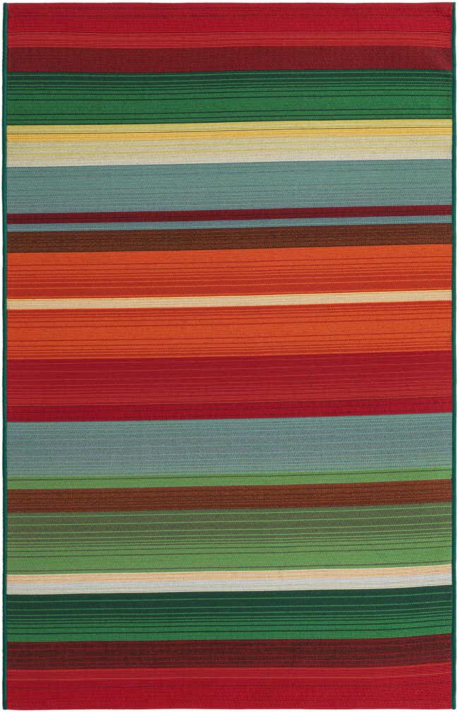 3' 3 x 5' 3 Easy-Clean Modern Indoor / Outdoor Rug