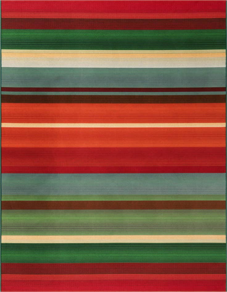 Detail image of 6' x 9' Easy-Clean Modern Indoor / Outdoor Rug