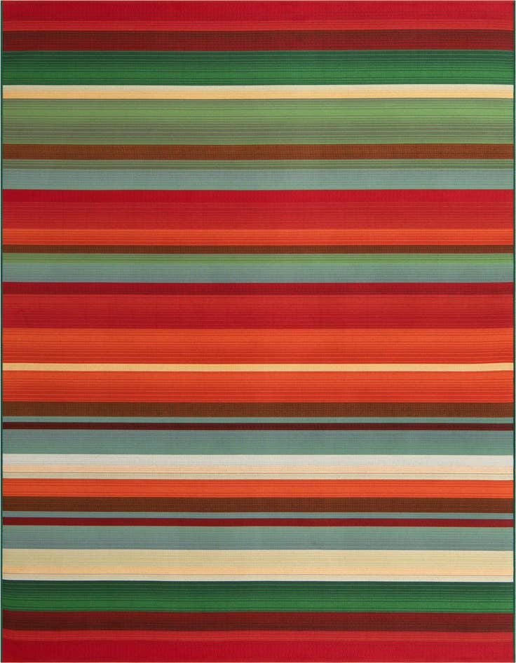 Detail image of 7' x 10' Easy-Clean Modern Indoor / Outdoor Rug