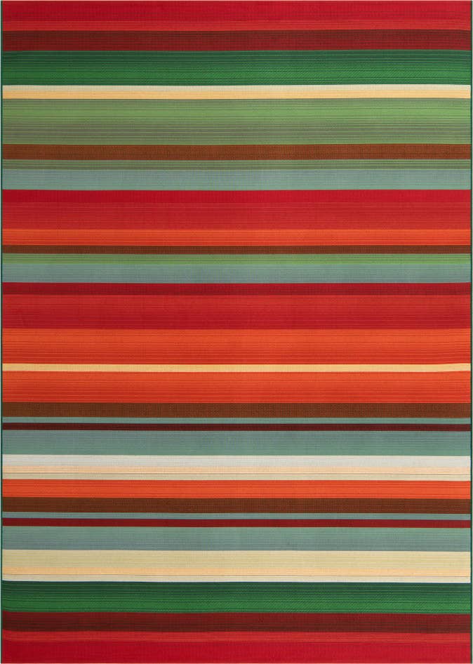 Detail image of 7' x 10' Easy-Clean Modern Indoor / Outdoor Rug