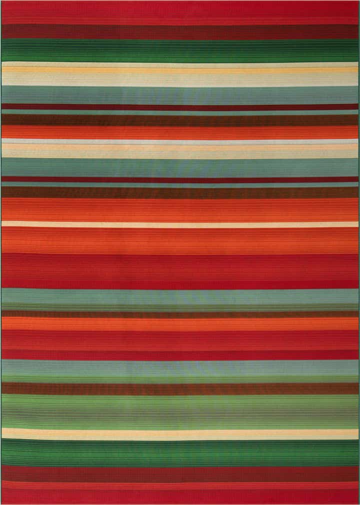 7' 10 x 11' Easy-Clean Modern Indoor / Outdoor Rug