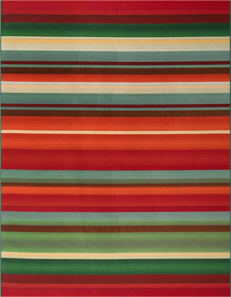 Detail image of 7' 10 x 11' Easy-Clean Modern Indoor / Outdoor Rug