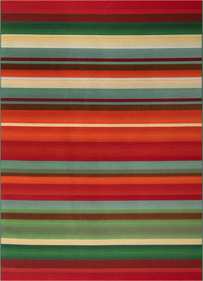 Detail image of 7' 10 x 11' Easy-Clean Modern Indoor / Outdoor Rug