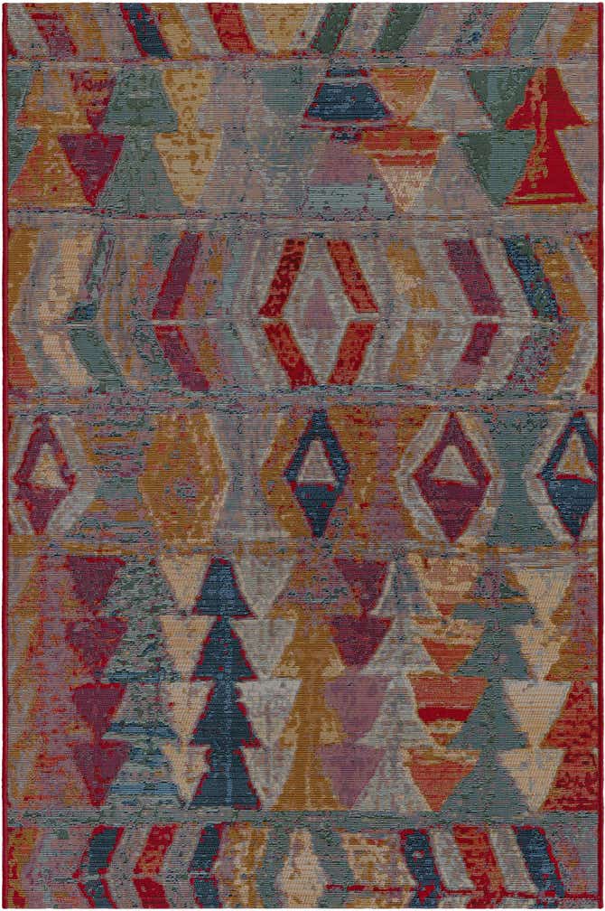 3' 3 x 5' 3 Easy-Clean Modern Indoor / Outdoor Rug
