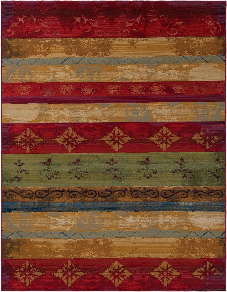 Detail image of 6' x 9' Easy-Clean Modern Indoor / Outdoor Rug