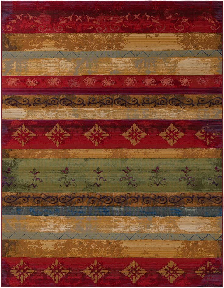 Detail image of 7' x 10' Easy-Clean Modern Indoor / Outdoor Rug
