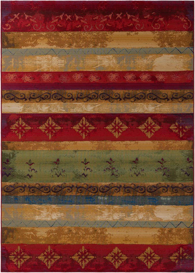 Detail image of 7' x 10' Easy-Clean Modern Indoor / Outdoor Rug