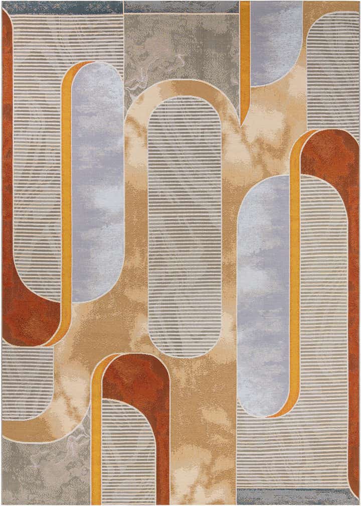 9' x 12' Easy-Clean Modern Indoor / Outdoor Rug